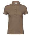 T1441 1441 Tee Jays Ladies Pima Cotton Interlock Polo Shirt wood colour image